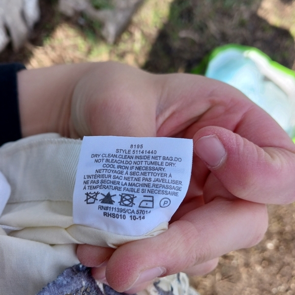 Tory Burch Womens Sz 8 Guipure Summer Lace Natural Floral Mini Dress Gray/Cream - Picture 7 of 7